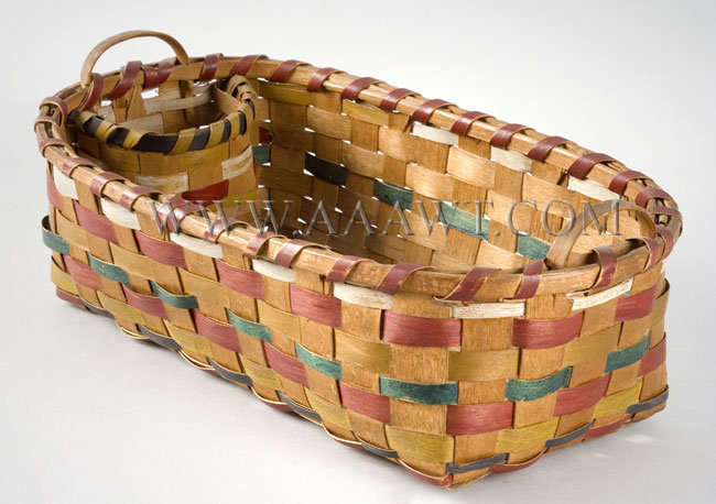 Basket, Sewing, Original Paint
New England
19th Century, entire view